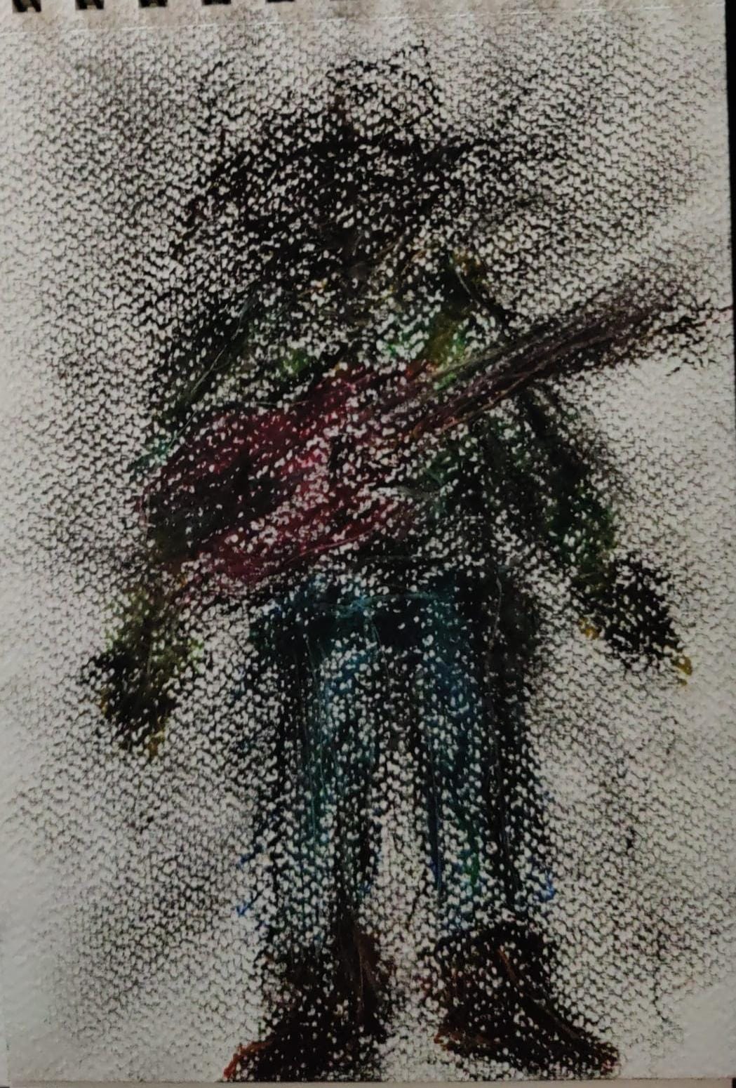 Esta la dibujé mientras me veía el From the Basement de Geese